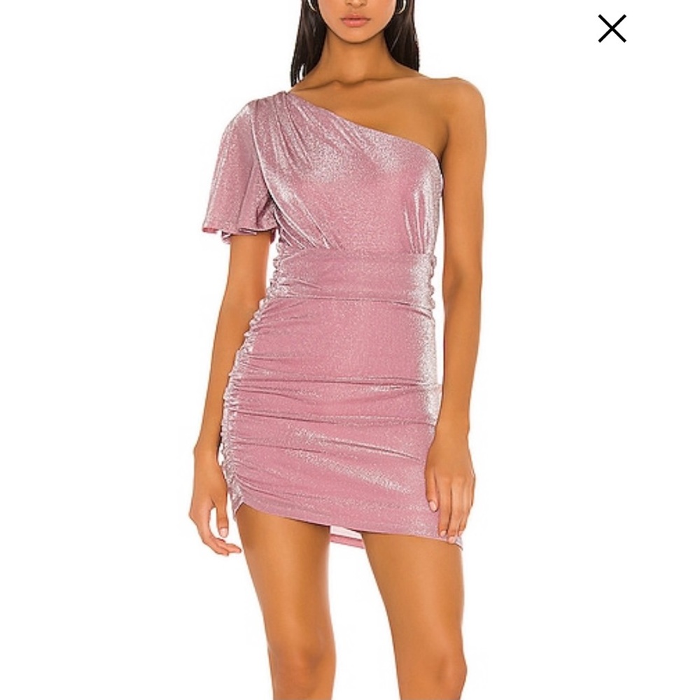 Privacy Please Ryleigh Mini Dress Pink Metallic XL